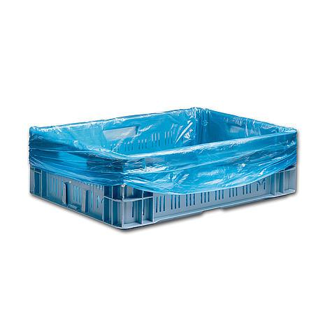 Kratzak HDPE 60x20x80cm 10my Blauw