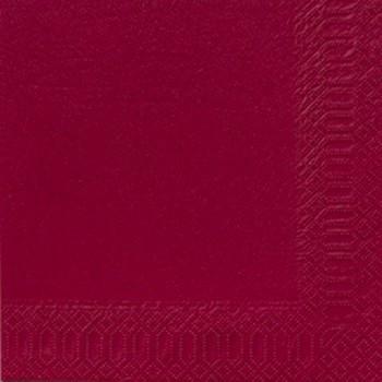 Servet 33x33cm 2-Laags Bordeaux 4vw