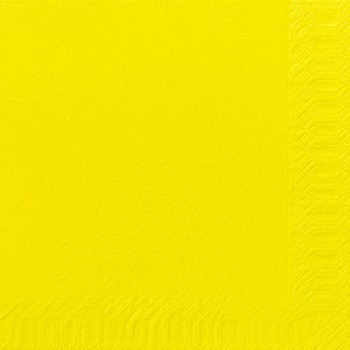 Servet 33x33cm 2-Laags Geel 4vw Servet 33x33cm 2-Laags Geel 4vw