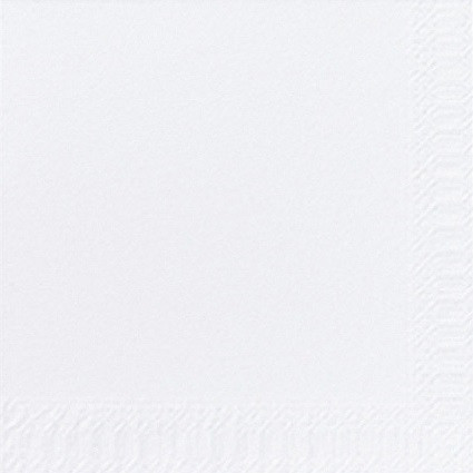 Servet 40x40cm Airlaid Wit 4vw 50gr