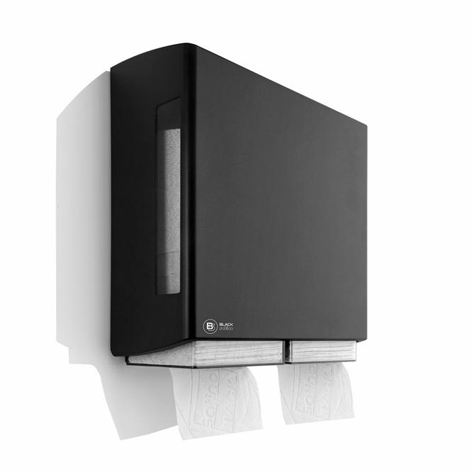 Toiletpapierdisp. Briq Double ZW BS