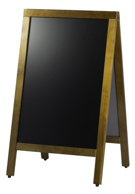 Krijtstoepbord 70x120cm Zwart