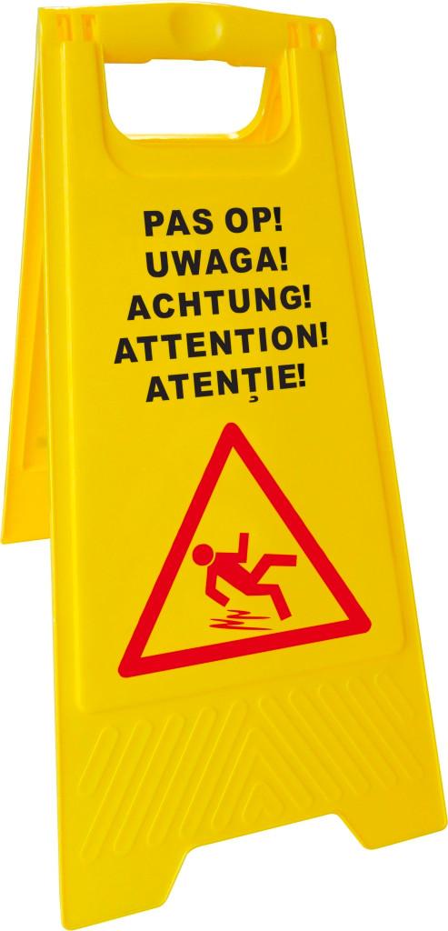 Waarschuwingsbord 'Natte Vloer'