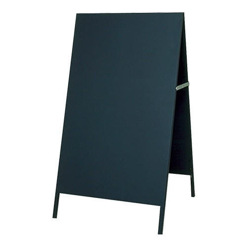 Krijtbord Metaal 62x81x117cm Zwart