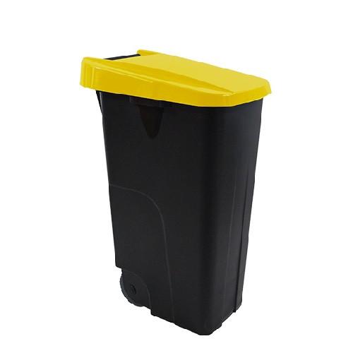 Afvalcontainer 85L Gele Deksel