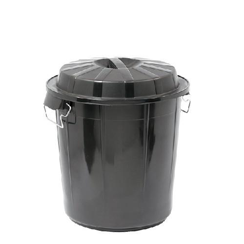 Afvalvat Kunststof 50L Zwart