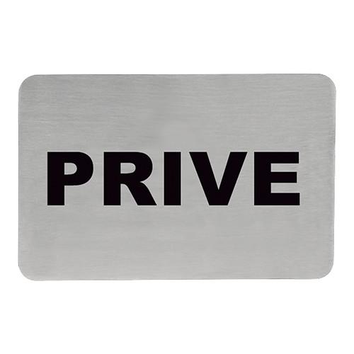 Tekstplaatje 'Prive' RH 11x6cm
