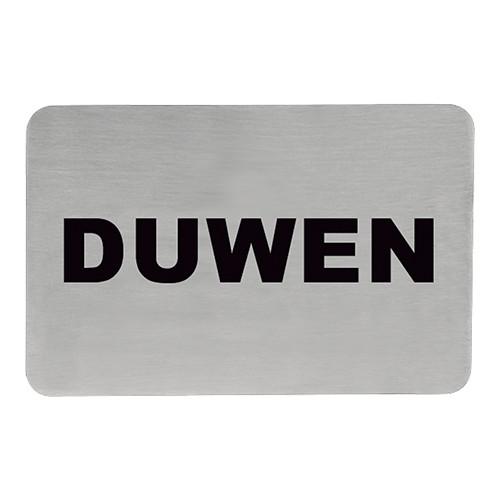 Tekstplaatje 'Duwen' RH 11x6cm