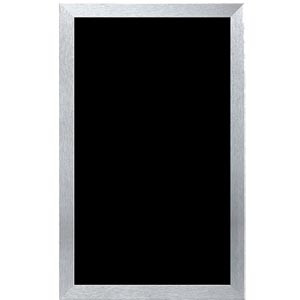 Krijtbord PVC 50x80cm Zwart/Zilver Krijtbord PVC 50x80cm Zwart/Zilver