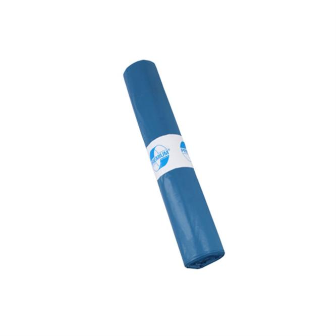 Afvalzak LDPE 90x110cm 60my Blauw
